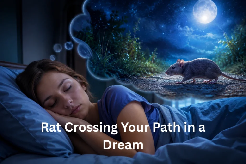 rat crossing path dream spiritual meaning
