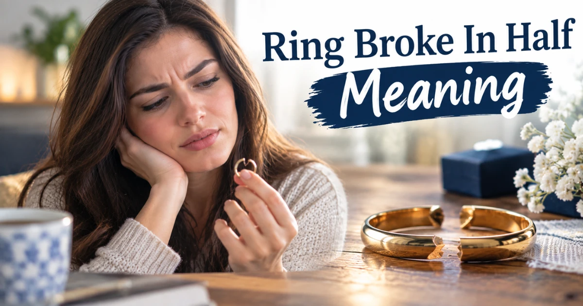 ring broke in half meaning