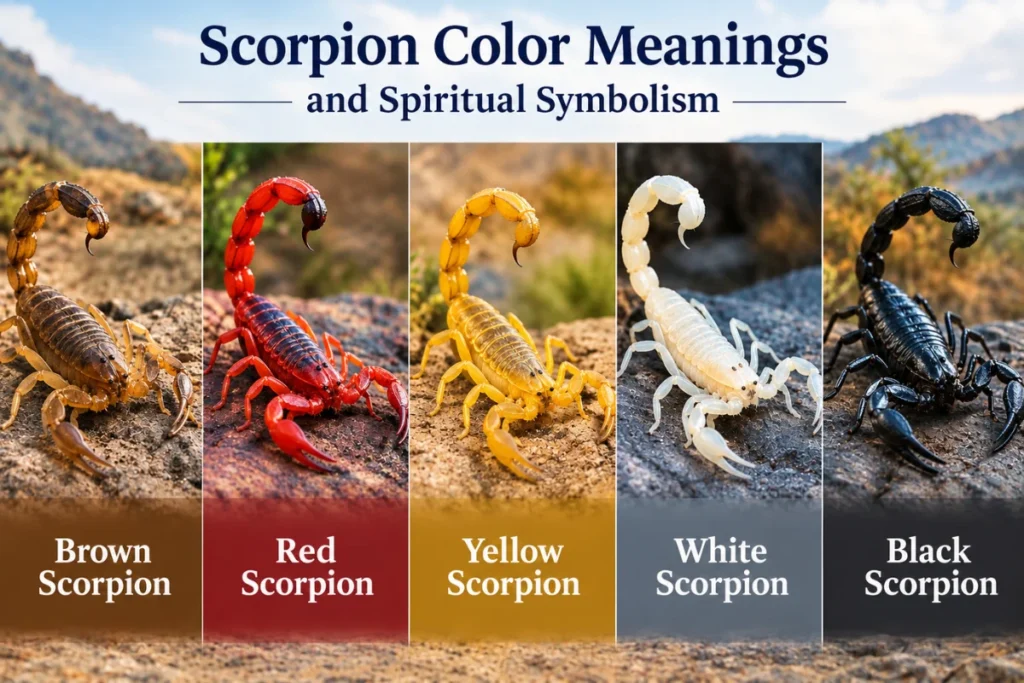 scorpion color meanings spiritual symbolisms